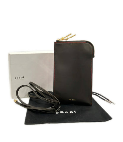 美品 Sacai ポーチ ショルダーバッグ 斜め掛け スマホポーチ レディース サカイ