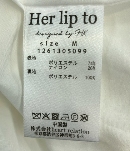 Her lip to ノースリーブワンピース 26SS Mia Volume Sleeve Dress 1261305099 レディース SIZE M ハーリップトゥ