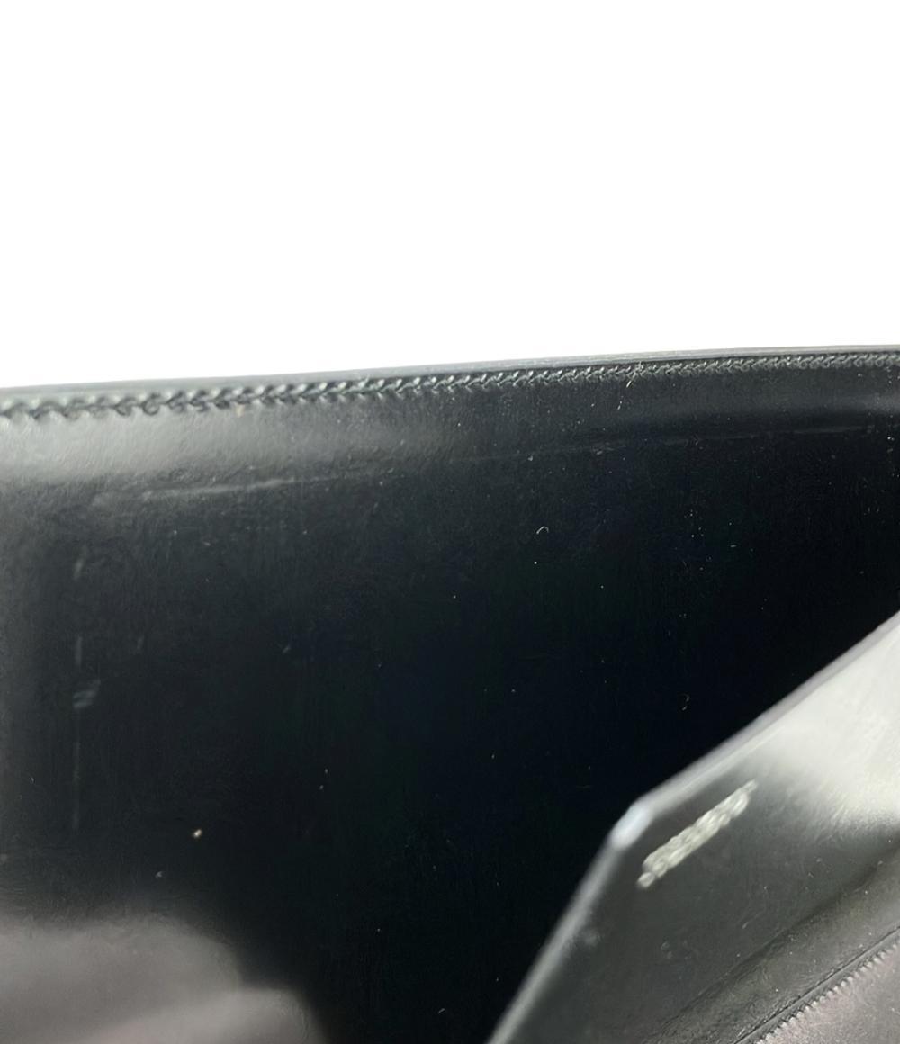 PRADA 三つ折りマルチ財布 パテントレザーパスポートケース ユニセックス プラダ