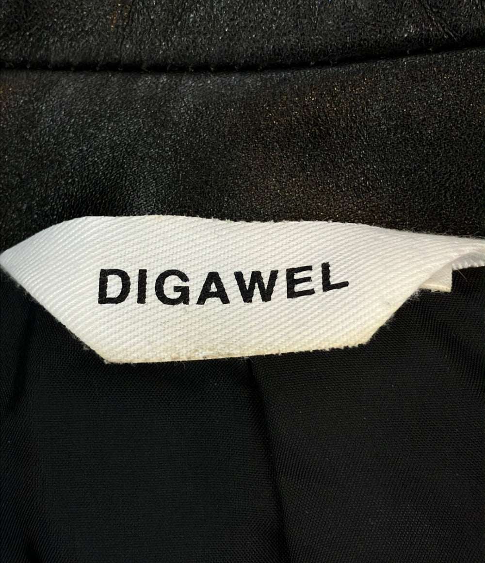 DIGAWEL レザージャケット ダブルライダースMOTORCYCLE JACKET メンズ SIZE 2 (M) ディガウェル