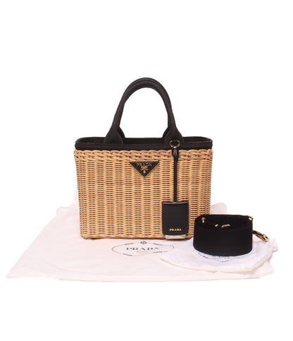 PRADA 2WAY ハンドバッグ ショルダーバッグ 斜め掛け かごバッグ 1BG835 レディース プラダ