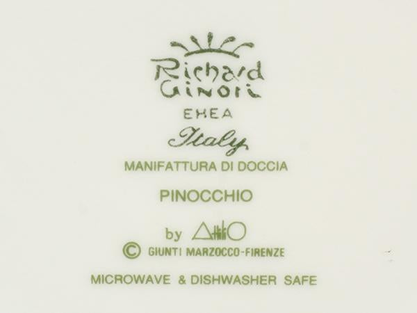 リチャードジノリ バースデープレート 皿 2点セット 21cm ピノキオ 2歳 Richard Ginori