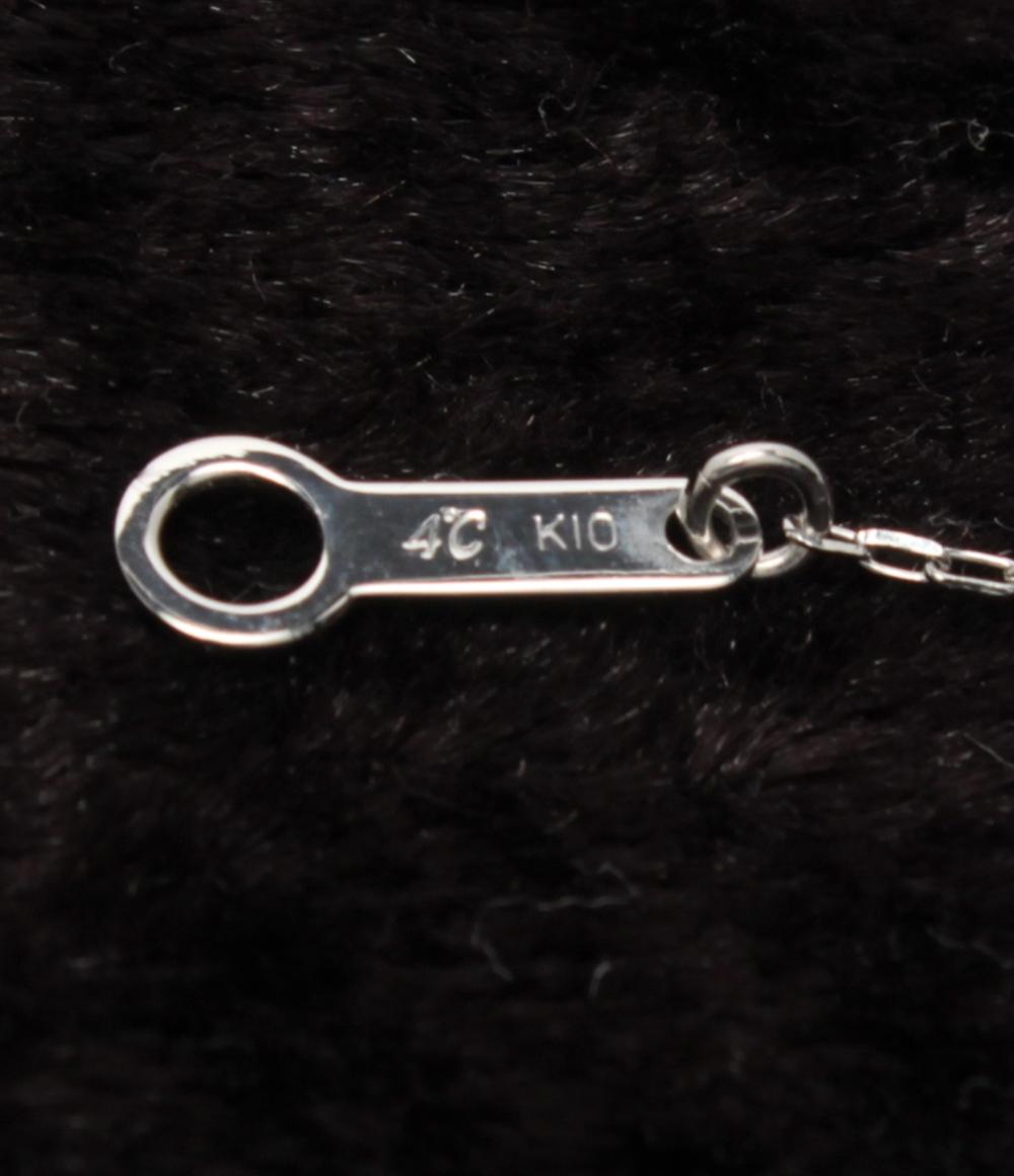 美品 4℃ ネックレス K10 ムーンストーン レディース ヨンドシー
