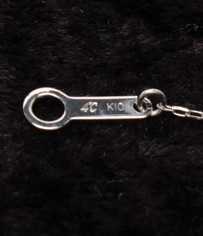 美品 4℃ ネックレス K10 ムーンストーン レディース ヨンドシー