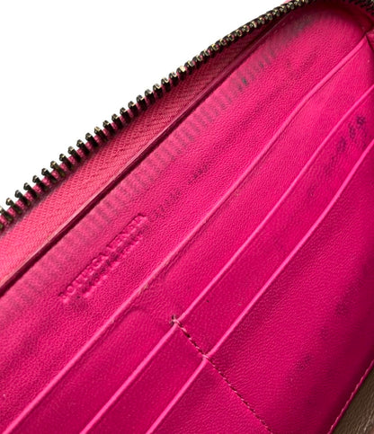 BOTTEGA VENETA ラウンドファスナー長財布 イントレチャート パイソン レディース ボッテガ・ヴェネタ