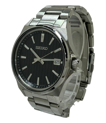 SEIKO 腕時計 コレクション クオーツ ブラック 6N52-00J0 メンズ セイコー