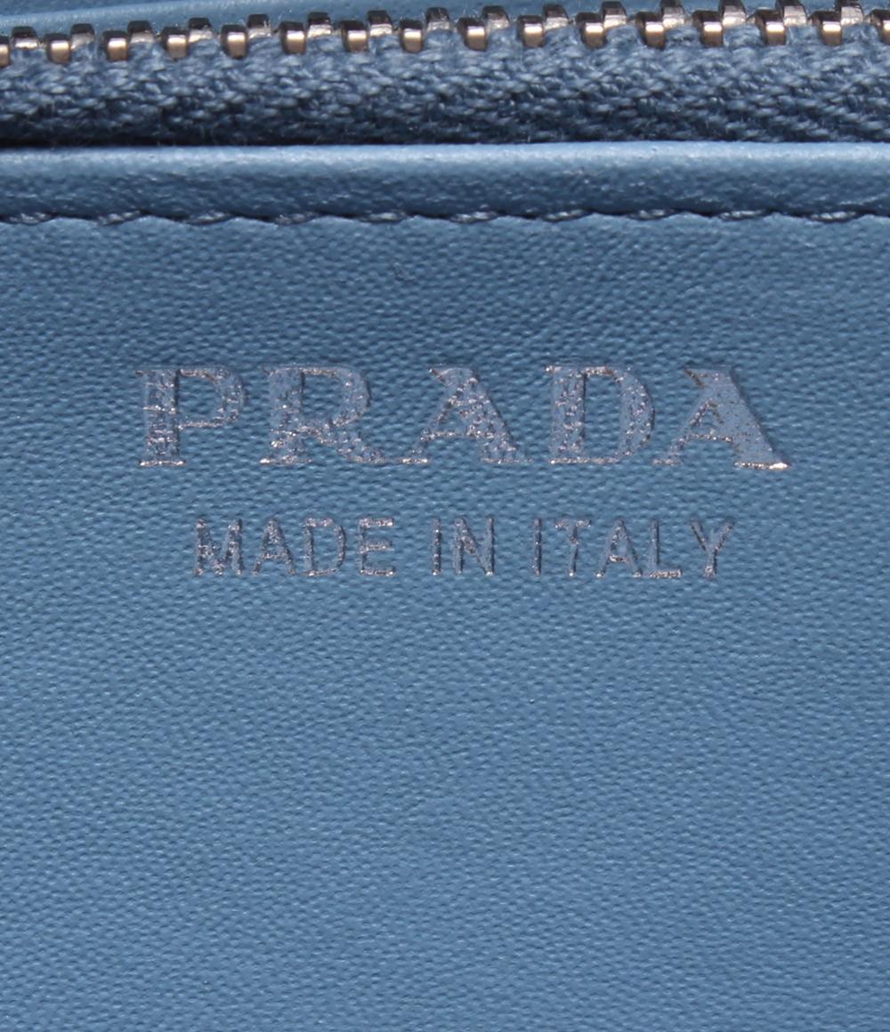 美品 プラダ ラウンドファスナー長財布 レディース PRADA