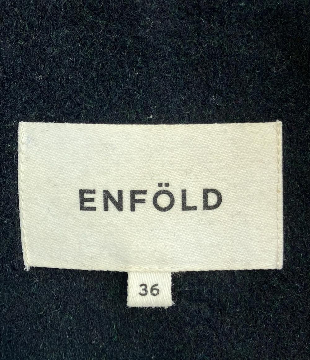 ENFOLD ウールリバーノーカラーコート 300AA630-1480 レディース SIZE