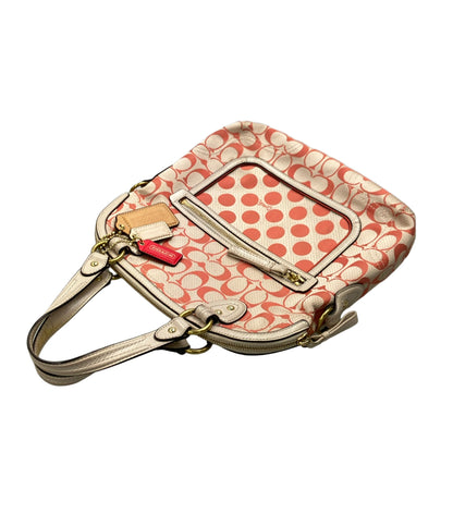COACH 2WAY ハンドバッグ ショルダーバッグ 肩掛け ドット柄 シグネチャー 22474 レディース コーチ
