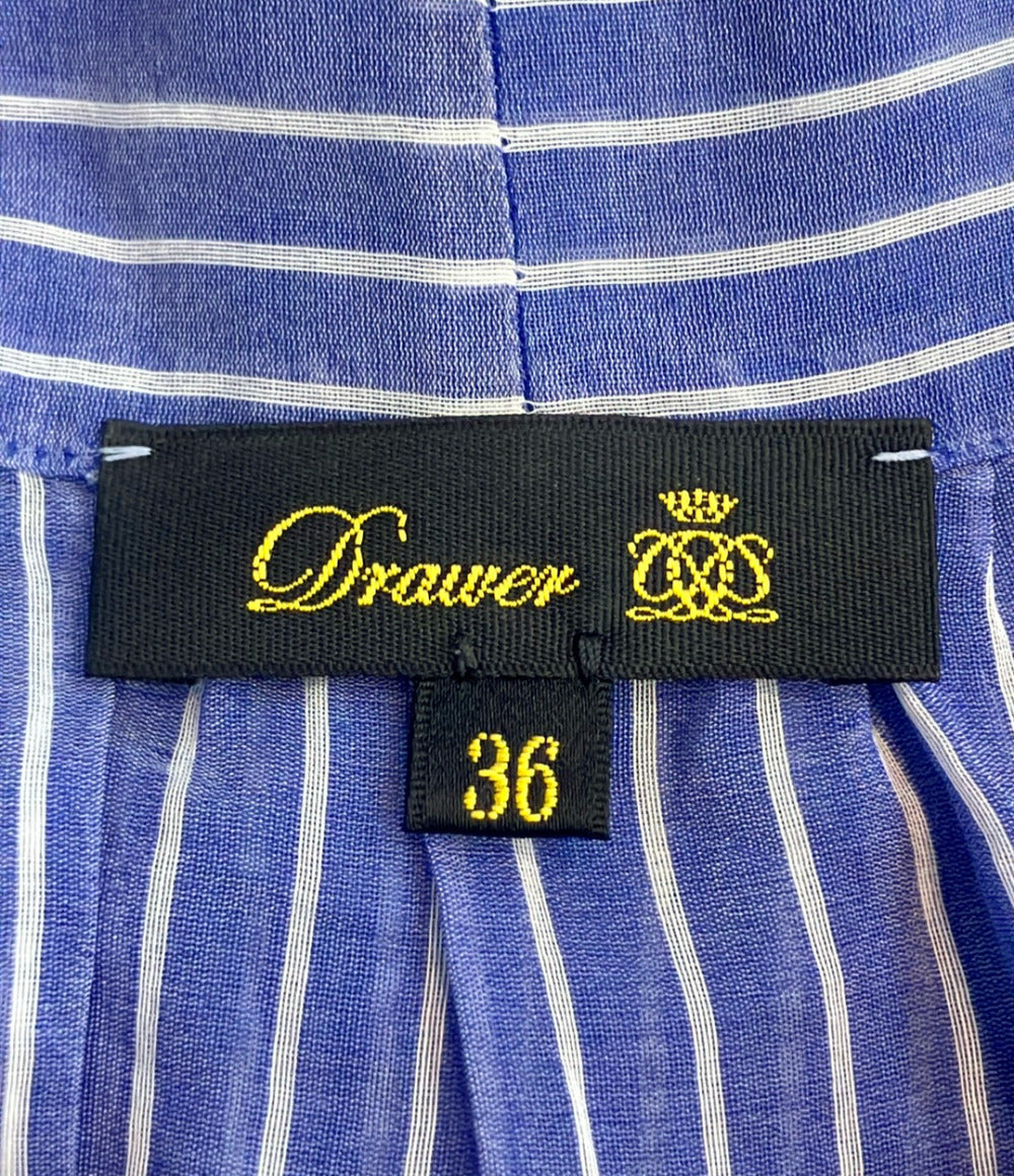 Drawer 長袖 ストライプシャツ 6521-299-1012 レディース SIZE 36 (XS) ドゥロワー