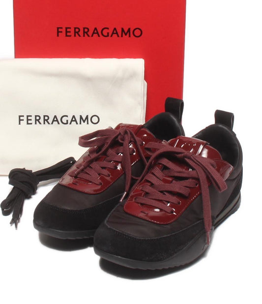美品 FERRAGAMO ローカットスニーカー 773695 レディース SIZE 6 1/2 フェラガモ