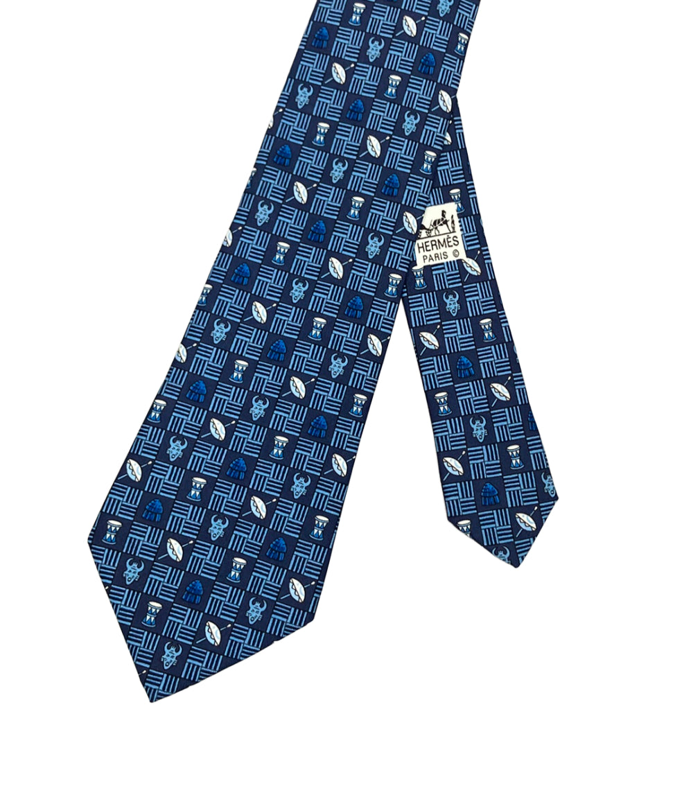 美品 HERMES ネクタイ シルク 100% 7618 TA メンズ エルメス – Rehello
