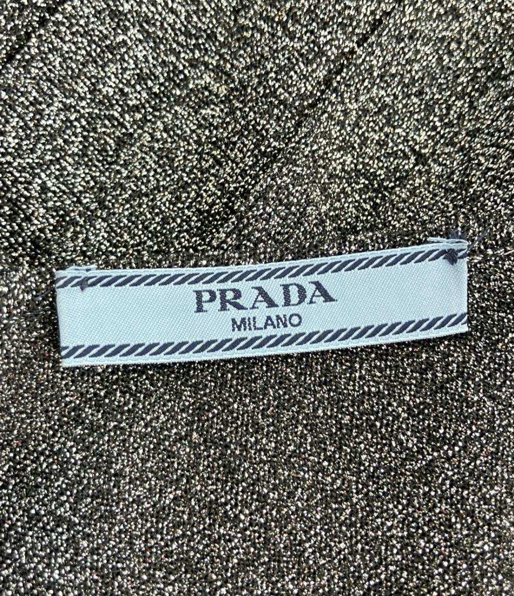 PRADA ノースリーブ プリーツワンピース ラメ レディース SIZE 36 (XS) プラダ