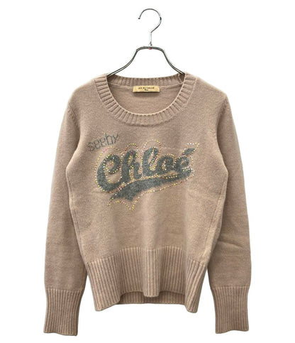 SEE BY CHLOE 長袖 ロゴ ニット レディース SIZE 40 (S) シーバイクロエ