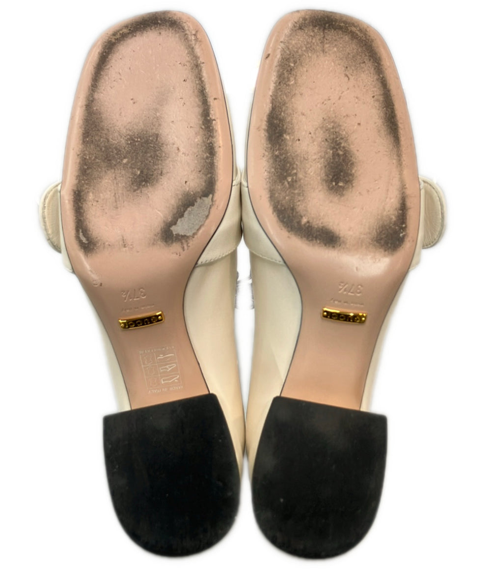 GUCCI スクウェアカットパンプス ブロンディ 700053 レディース SIZE 37 1/2 グッチ