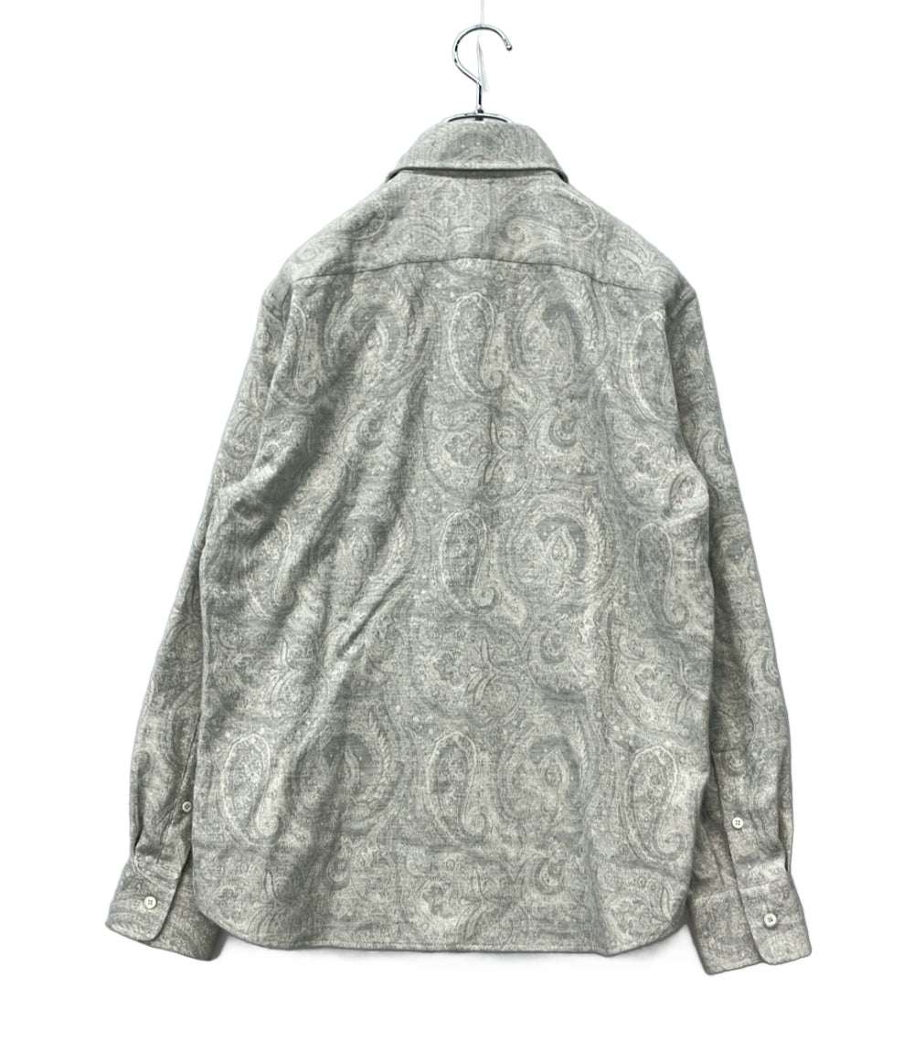 Brunello Cucinelli 長袖シャツ ペイズリー柄 メンズ SIZE XS ブルネロ