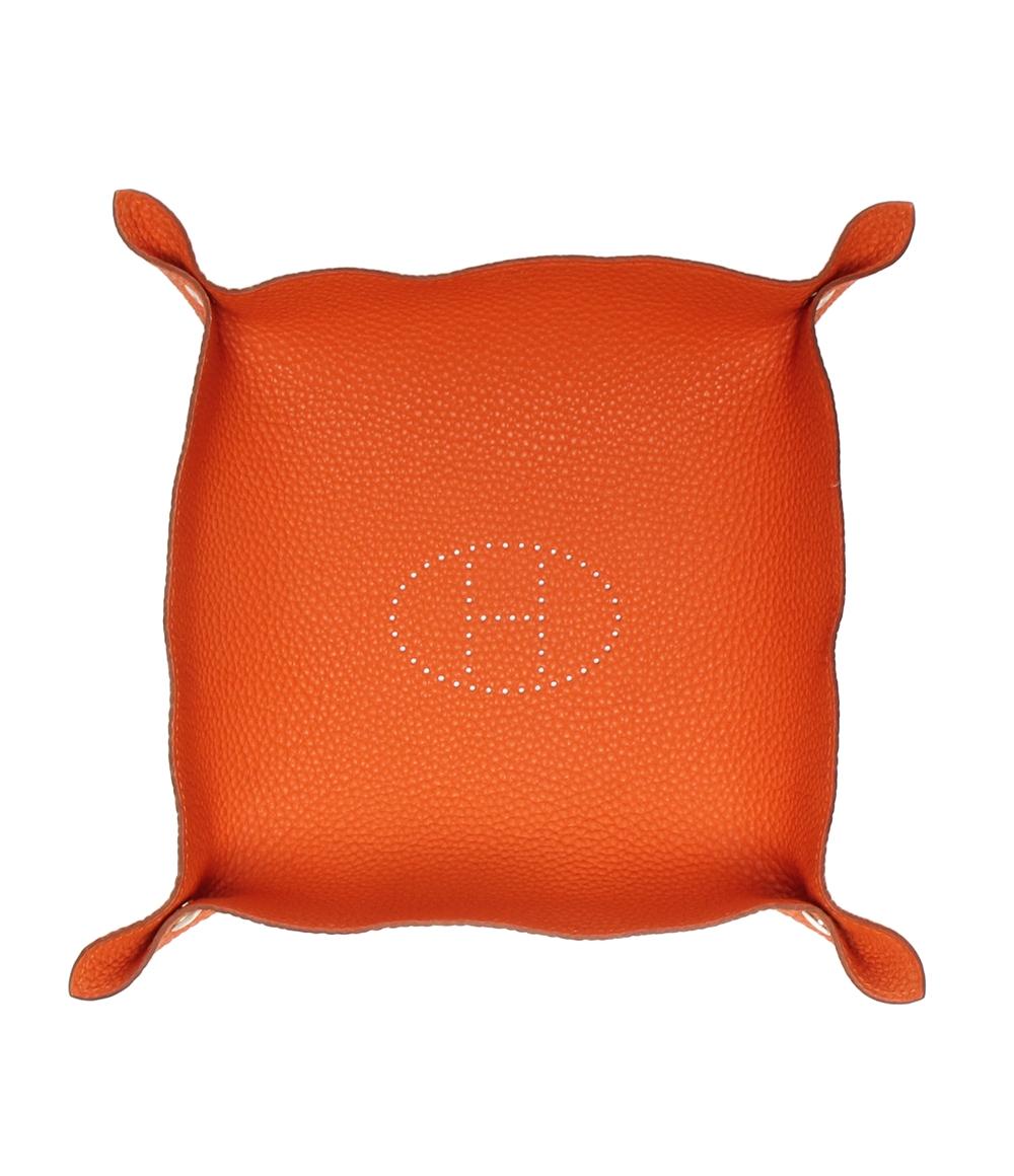 美品 HERMES 小物入れ トレイ □F刻印 シルバー金具 ミーズ エ 美品 HERMES 小物入れ トレイ □F刻印 シルバー金具 ミーズ エ