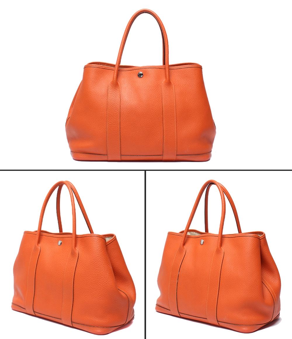 HERMES トートバッグ □R刻印 シルバー金具 ガーデンパーティPM