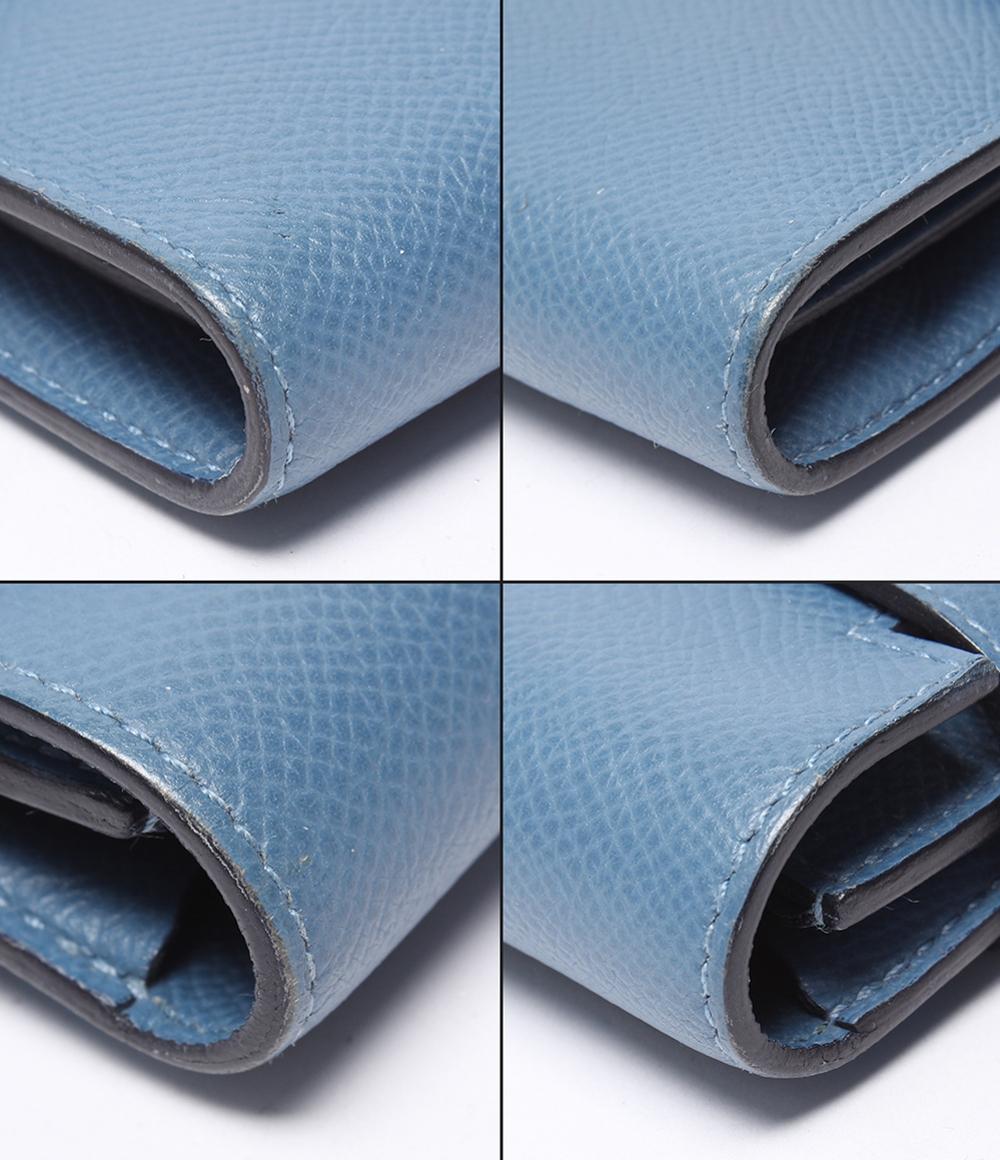 HERMES 長財布 C刻印 シルバー金具 ヴォーエプソン ケリーウォレット