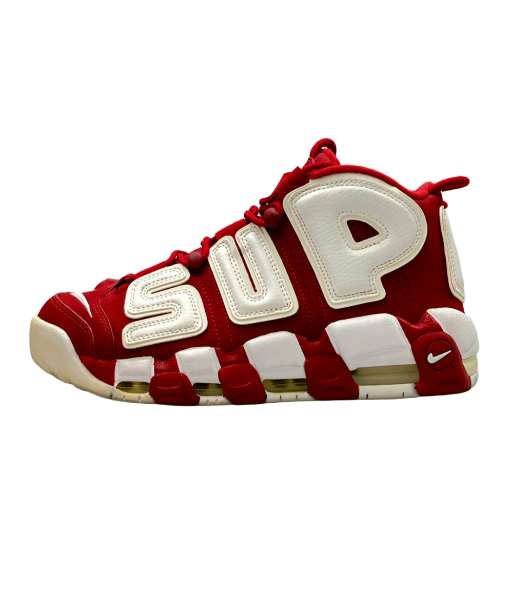 NIKE×Supreme ミドルカットスニーカー AIR MORE UPTEMPO 902290-600 メンズ SIZE 25.5 ナイキ×シュプリーム