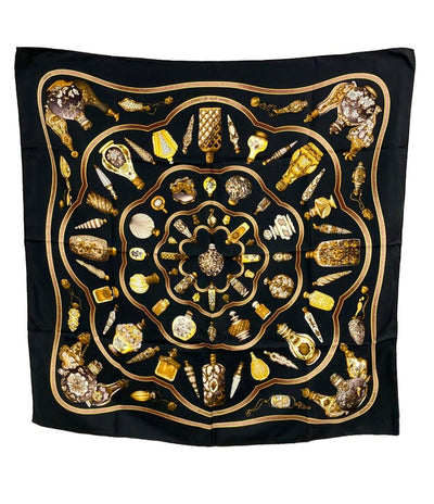 HERMES スカーフ シルク100% カレ90 Qu importe le flacon レディース エルメス