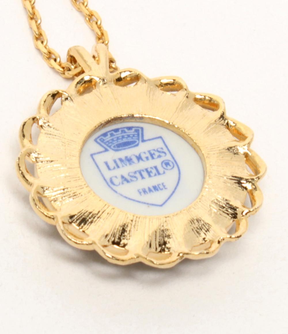 美品 LIMOGES CASTEL ネックレス レディース リモージュ キャッスル