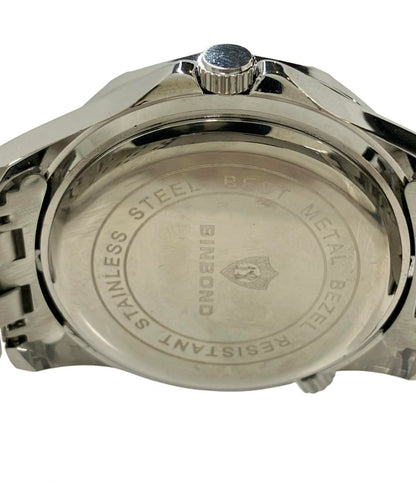 BINBOND 腕時計 クオーツ ネイビー メンズ ビンボンド