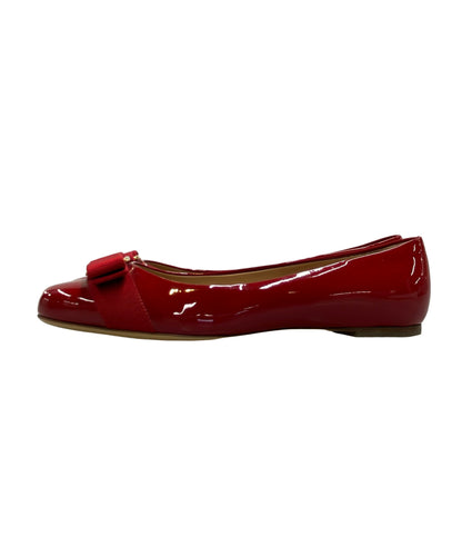 Salvatore Ferragamo フラットパンプス エナメル ヴァラ DY 88976 レディース SIZE 6.5 サルヴァトーレフェラガモ
