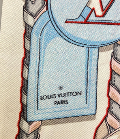 美品 LOUIS VUITTON スカーフ シルク100% バンドー ミックス アンド ストラップ バンドー M77698 レディース ルイ・ヴィトン