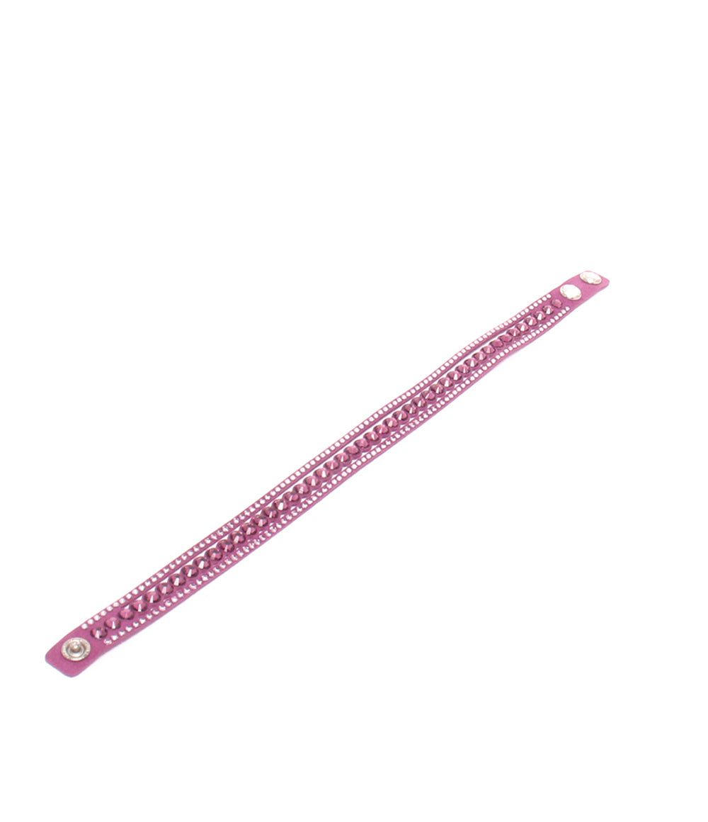 美品 SWAROVSKI ブレスレット 5201123 Slake Purple Dot レディース スワロフスキー