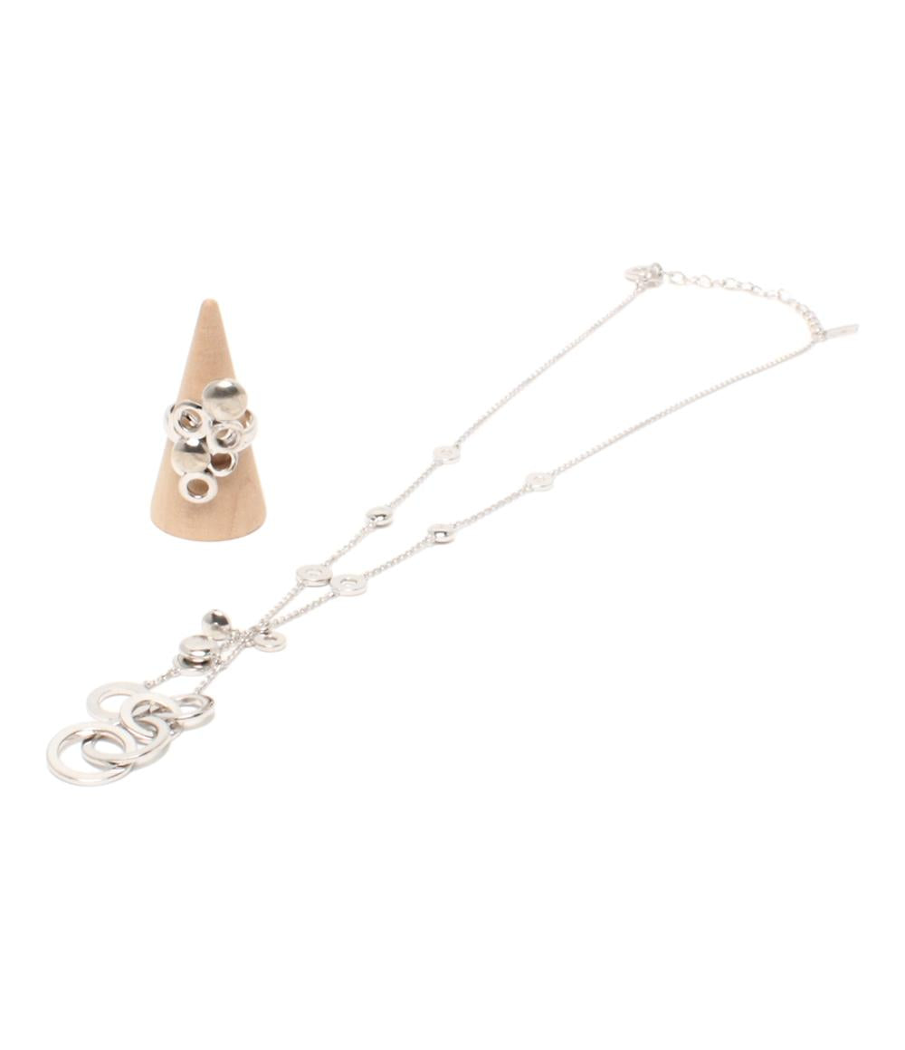 ネックレス リング 指輪 SV925 2点セット レディース NUOVEGIOIE