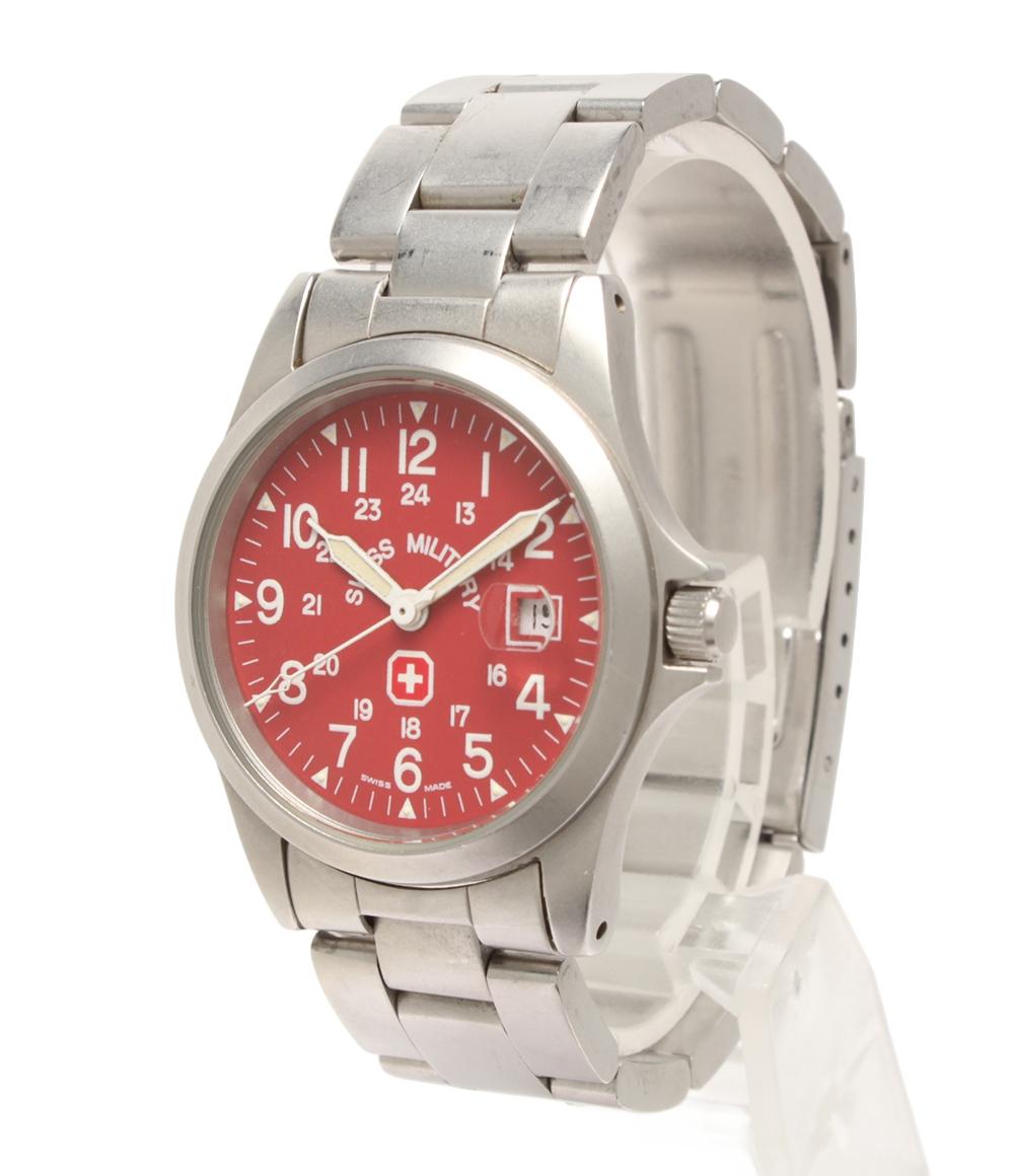 SWISS MILITARY 腕時計 クオーツ レッド 6-613 6-713 レディース