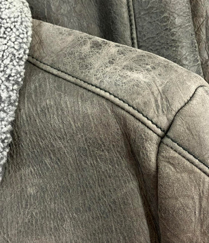 HUGO BOSS レザーボアジャケット メンズ SIZE 46 ヒューゴボス