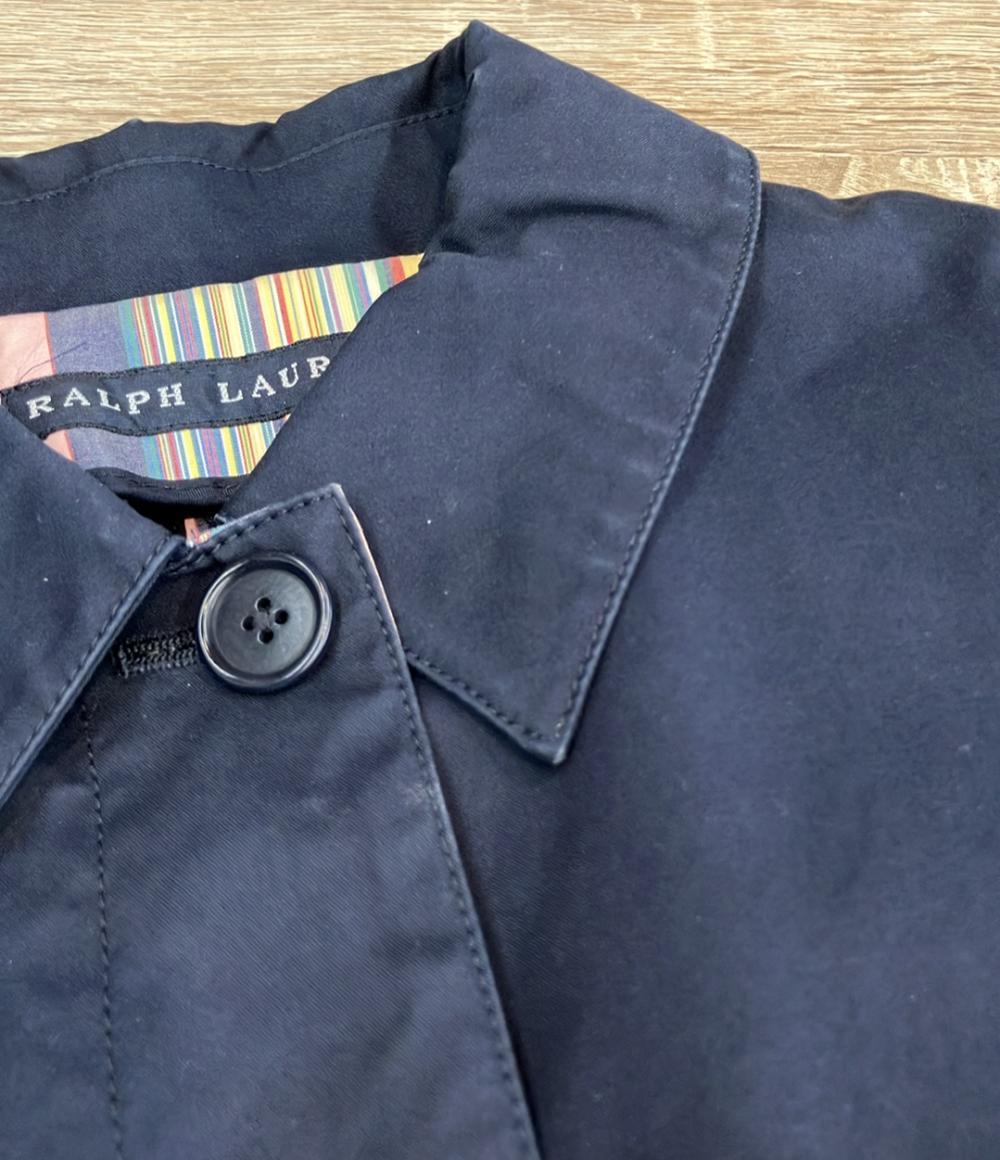 ラルフローレン　130㎝ コート RALPH LAUREN ステンカラーコート 内側マルチカラーストライプ