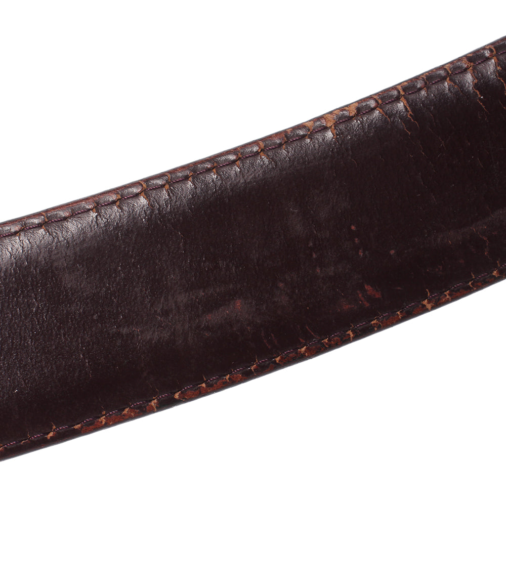 訳あり LOUIS VUITTON ベルト サンチュール クラシック タイガ M6841 メンズ ルイ・ヴィトン