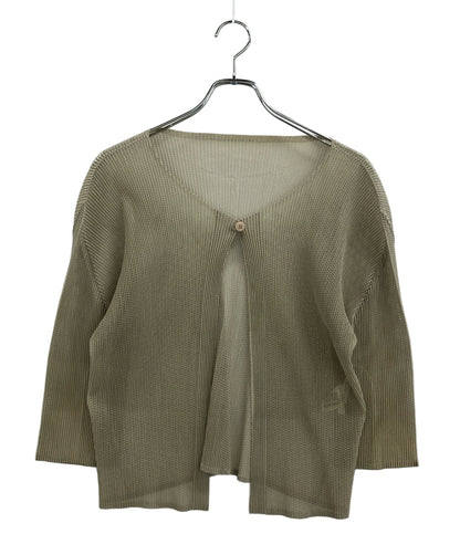 PLEATS PLEASE 長袖カーディガン PP23-F0263 レディース SIZE 3 プリーツプリーズ