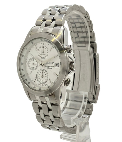 SEIKO 腕時計 クオーツ シルバー 7T92-0LH0 メンズ セイコー