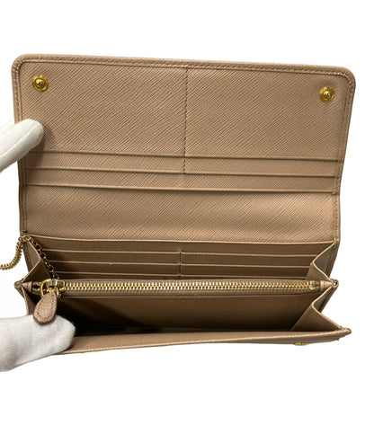 PRADA 二つ折り長財布 レザー レディース プラダ