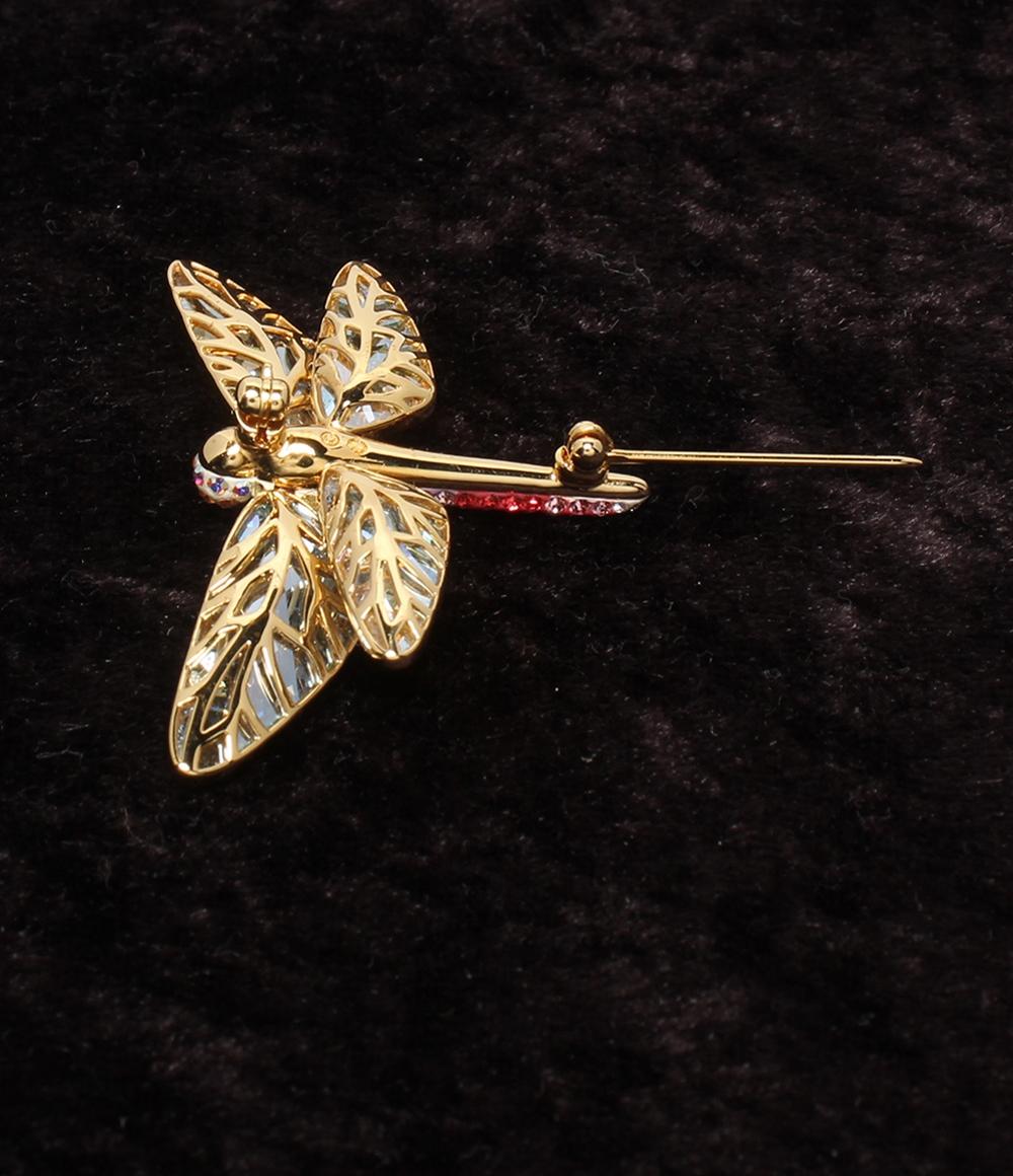 美品 SWAROVSKI ブローチ トンボモチーフ レディース スワロフスキー
