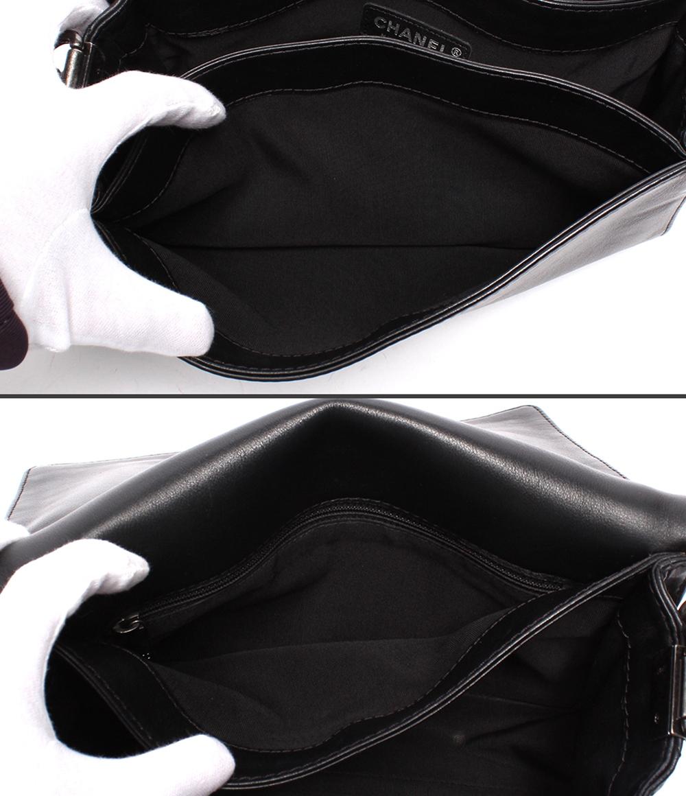 CHANEL チェーンショルダーバッグ ボーイシャネル28 シルバー金具 がん