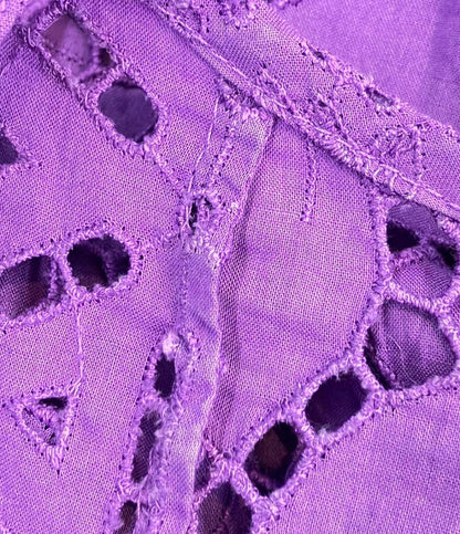 訳あり MYLAN 長袖ワンピース オールオーバーレースラップドレス ペチコート付き レディース SIZE S マイラン