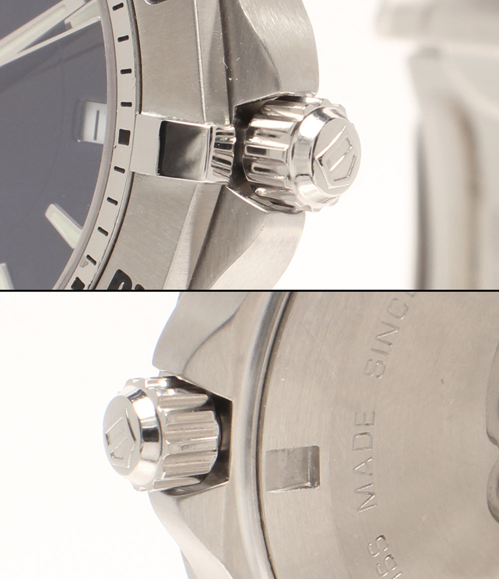 TAG HEUER 腕時計 アクアレーサー クオーツ ネイビー WAF1113 メンズ