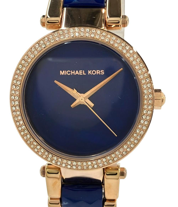 マイケルコース 腕時計 クオーツ ブルー MK-6527 レディース