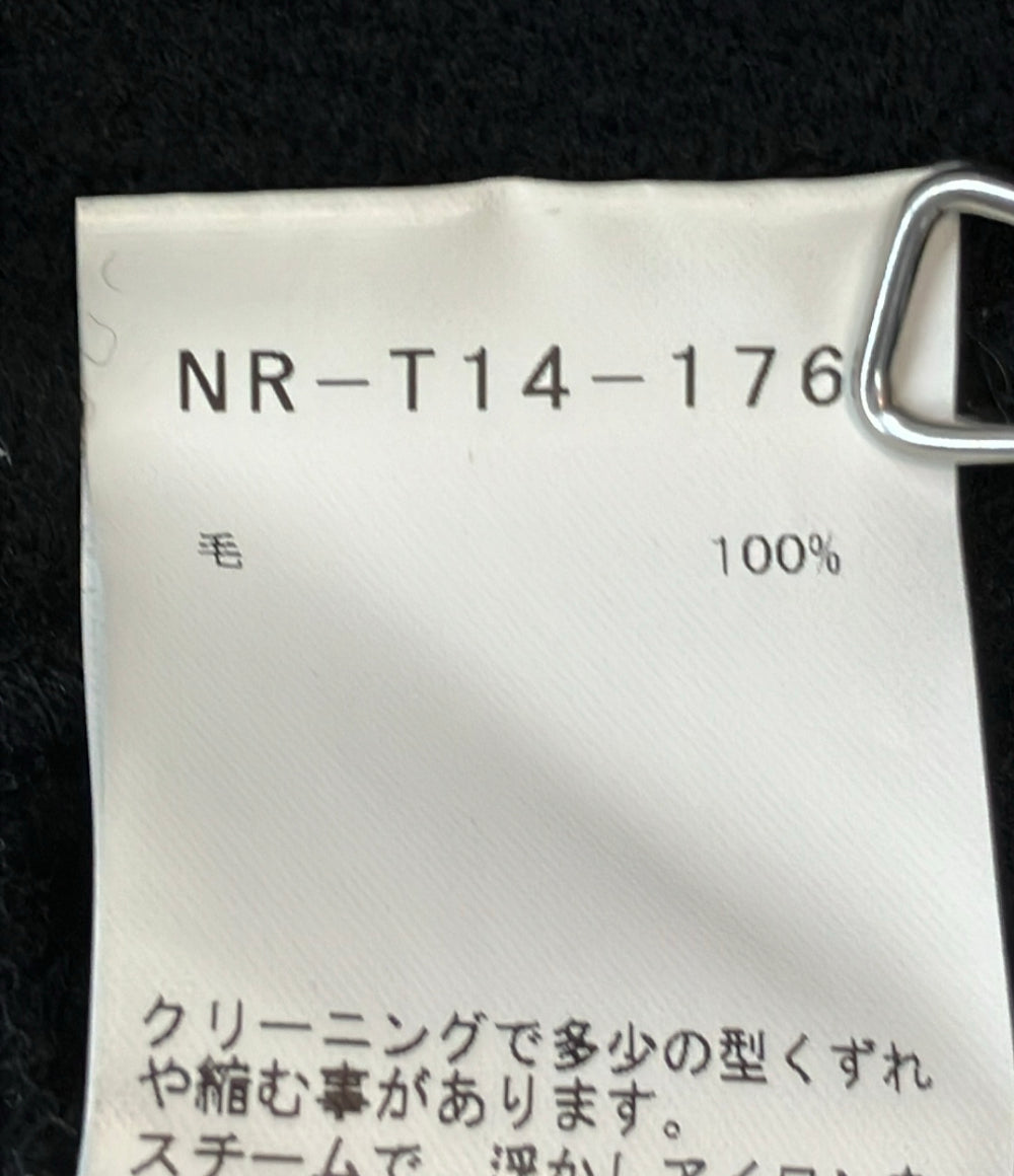 Yohji Yamamoto +NOIR ジャケット 長袖 ハイネック 変形 裾カット NR-T14-176 レディース SIZE 2 (M) ヨウジヤマモト プリュス ノアール