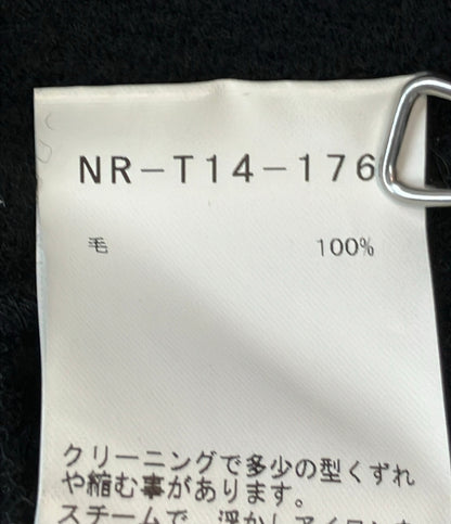Yohji Yamamoto +NOIR ジャケット 長袖 ハイネック 変形 裾カット NR-T14-176 レディース SIZE 2 (M) ヨウジヤマモト プリュス ノアール