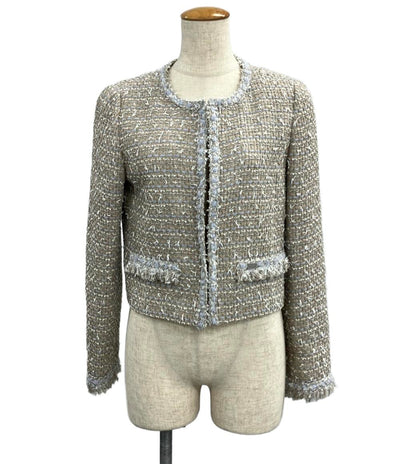 フォクシーニューヨーク ノーカラージャケット 43253  SJOX01TE レディース SIZE 40 (M) FOXEY NEWYORK