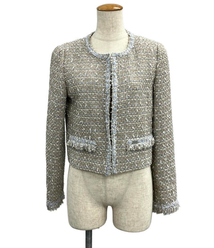 フォクシーニューヨーク ノーカラージャケット 43253  SJOX01TE レディース SIZE 40 (M) FOXEY NEWYORK