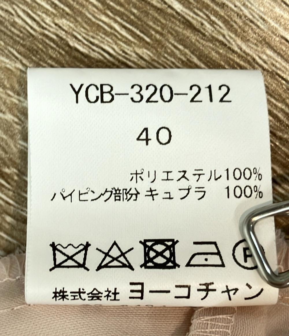 YOKO CHAN 長袖ブラウス フリル クールネック ロングスリーブバックティアード YCB-320-212 レディース SIZE 40 (M) ヨーコチャン