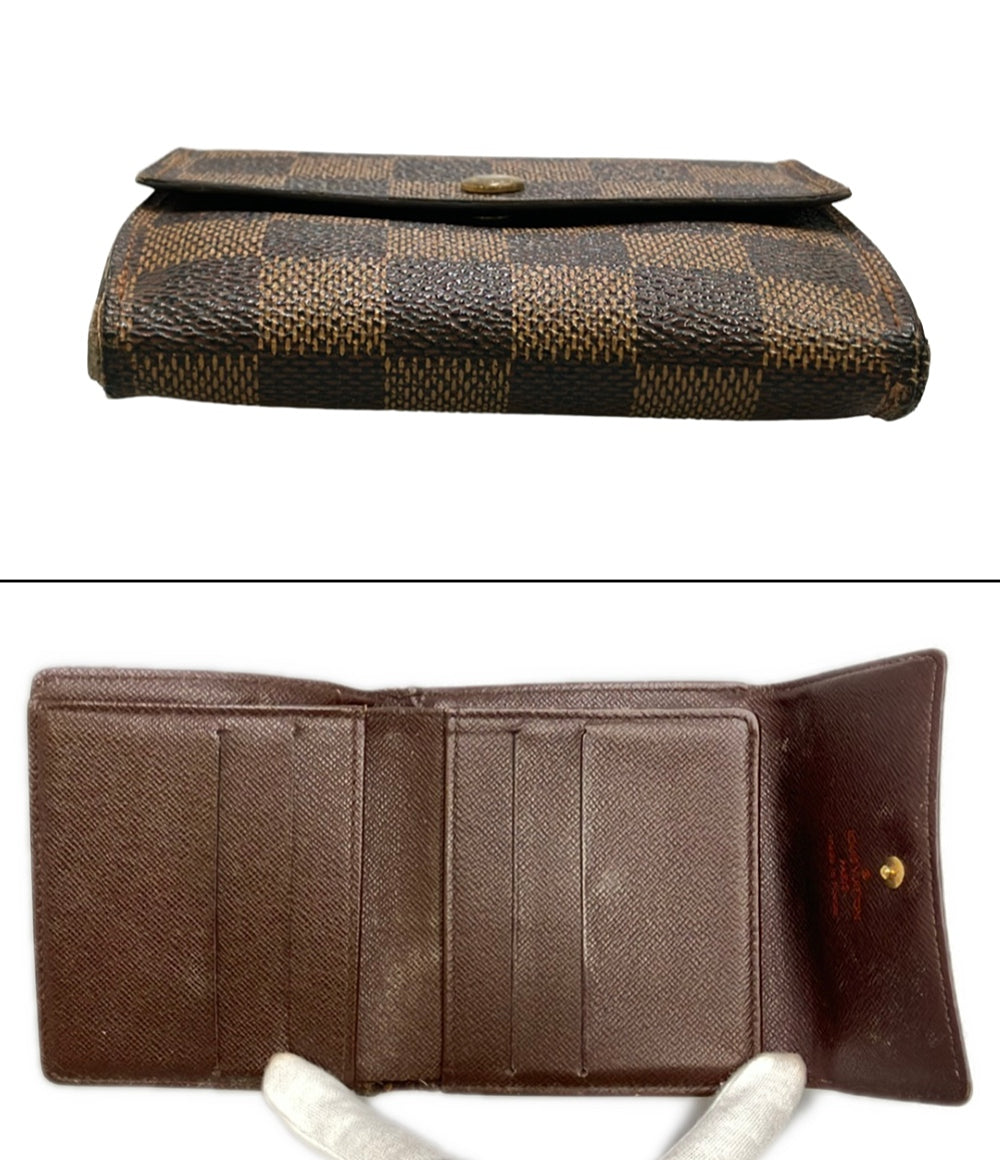 LOUIS VUITTON Wホック 二つ折り財布 ポルトフォイユ エリーズ ダミエ N61654 メンズ レディース ルイ・ヴィトン