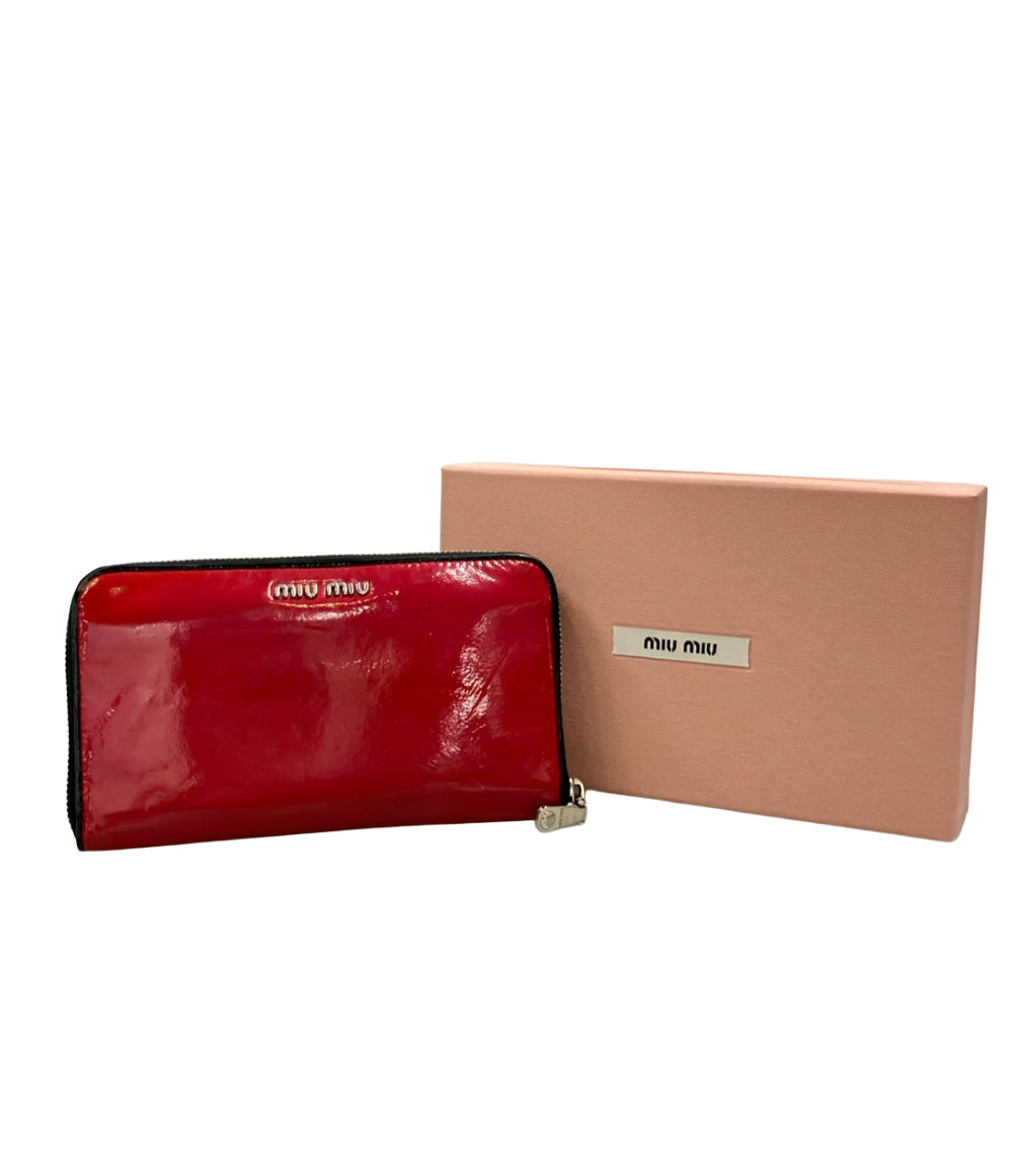 MIUMIU ラウンドファスナー長財布 レディース ミュウミュウ